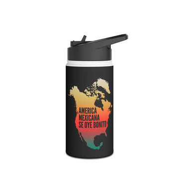 America Mexicana Se Oye Bonito Stainless Steel Water Bottle